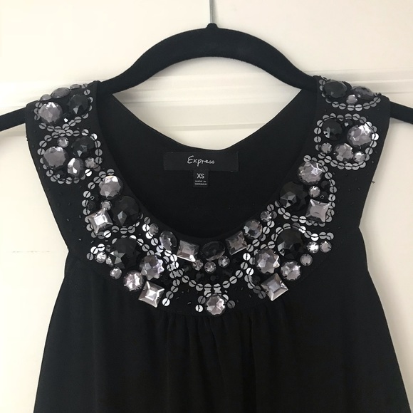 Express Jewel Embellished Racerback Top - Picture 3 of 7